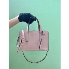 프라다 PRADA 리에디션 브러시드 가죽 핸드백